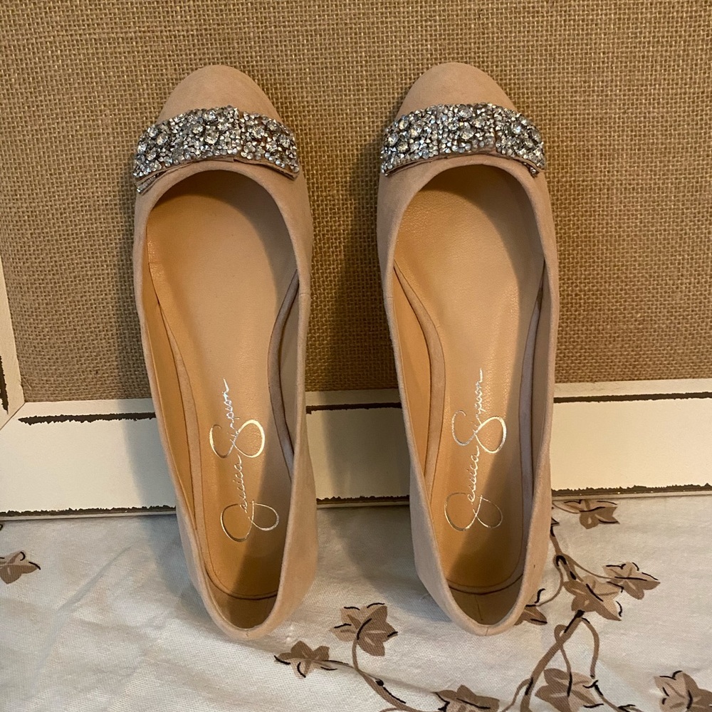 Jessica Simpson Genevia Embellished Bow flats